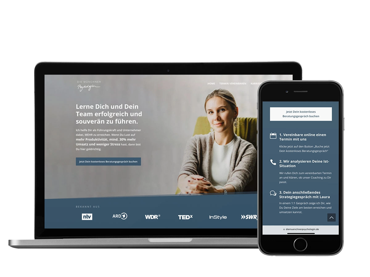 Screenshot der Website von Stefan Kloppe